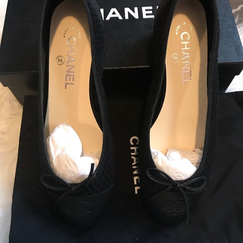 NIB Mesh Chanel Ballerinas